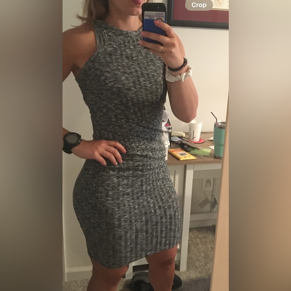 One Clothing body con sweater tank dress